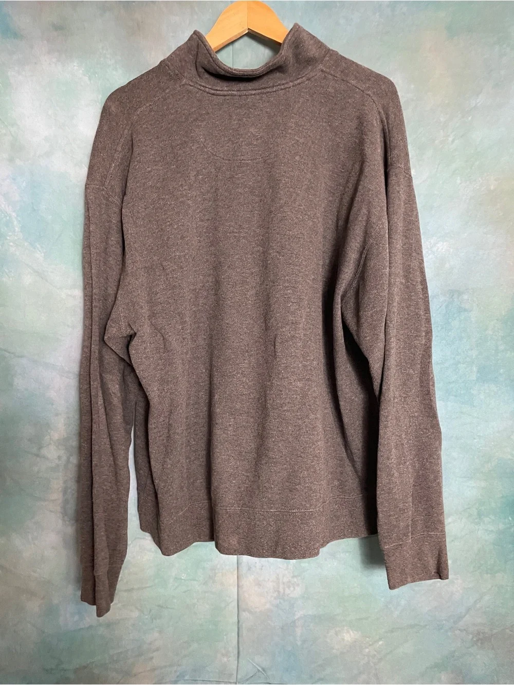 Orvis Men's Charcoal Zip-Up Quarterneck Sweater
